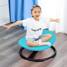 young child on Swivel Chair.