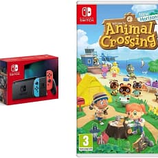 Product boxes for Nintendo Switch and Animal Corssing: New Horizons Switch Game