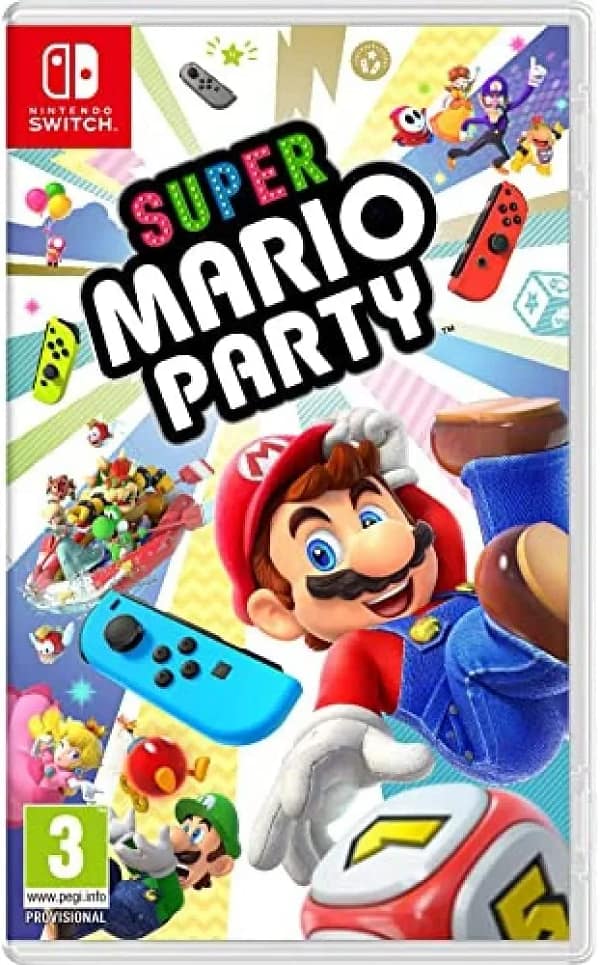 the box artwork for super mario party on switch